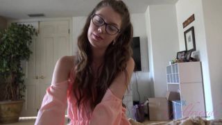 Mega busty redhead teen presents balmy blowjob to her male