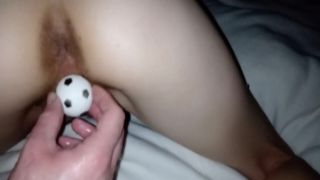 Filthy long haired sex doll deep throat long dick of her randy guy