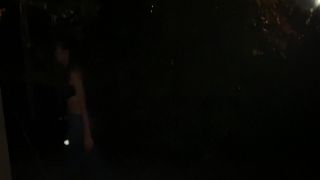 Super warm blowjob by Aleksa Nicole and dick jumping at the general public parking lot