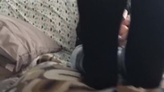 Drunk and busty black haired milf put the actions on a fresh cock